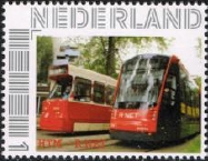 year=2015, Dutch personalized stamp with HTM R-net tram